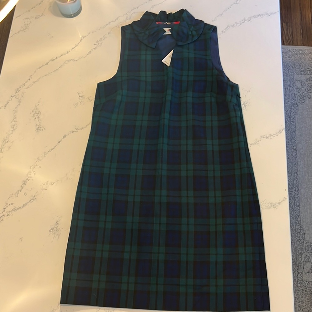 Vineyard Vines Blackwatch plaid ruffle dress NWT size 8
